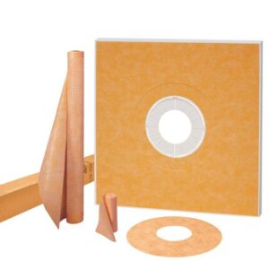 48X48 Schluter® Shower kit - center outlet position