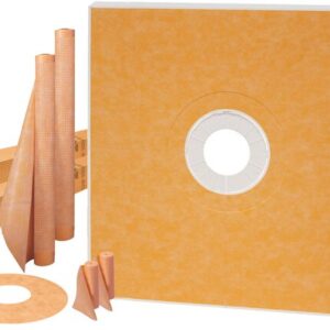 72X72 Schluter® Shower kit - center outlet position
