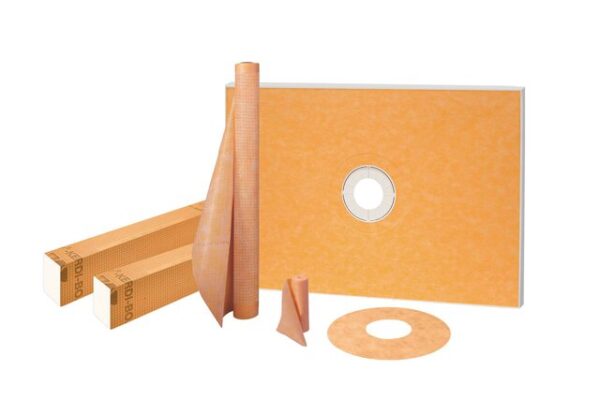 48X72 Schluter® Shower kit - center outlet position
