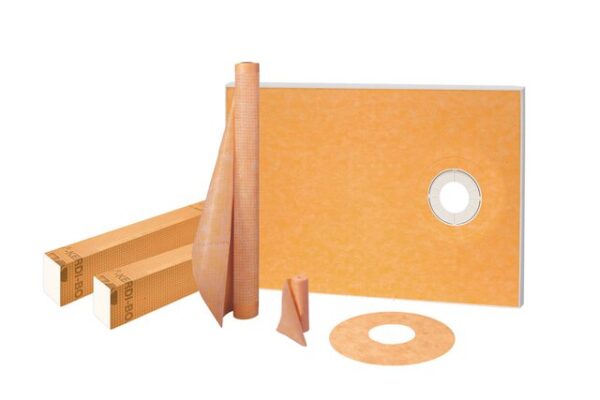38X60 Schluter® Shower kit - off-center outlet position