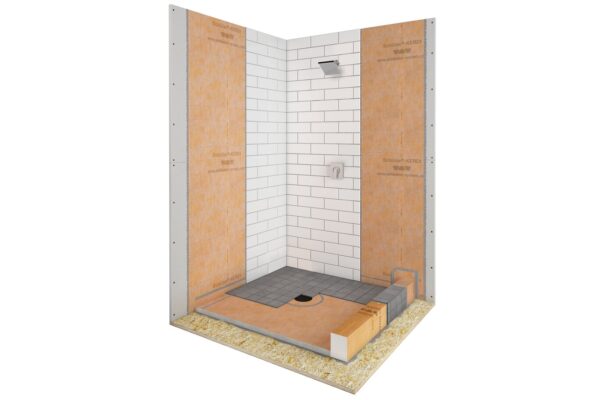 72X72 Schluter® Shower kit - center outlet position - Image 2