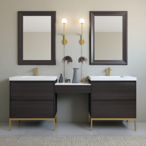 Bolton Double Vanity with Make-Up Counter